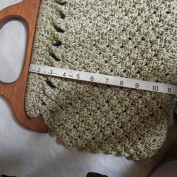 1960s to 1970s macrame purse - Picture 8 of 11